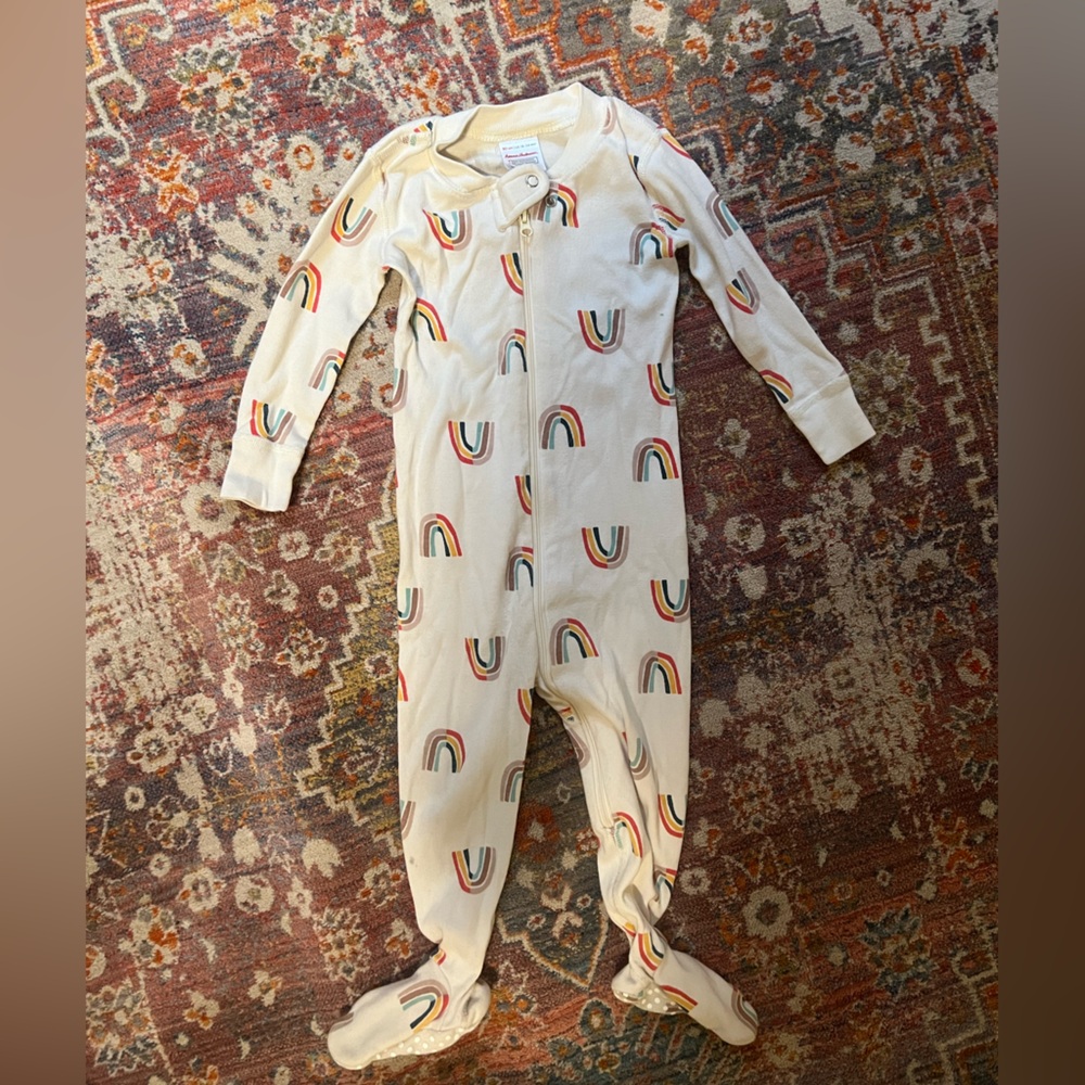 Hanna Andersson rainbow footie sleeper